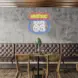 Route 66 Bar Neon Sign_Transparent_Mockup_Template01