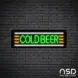 Cold Beer Neon Bar Sign_Black Brick_Mockup_Black