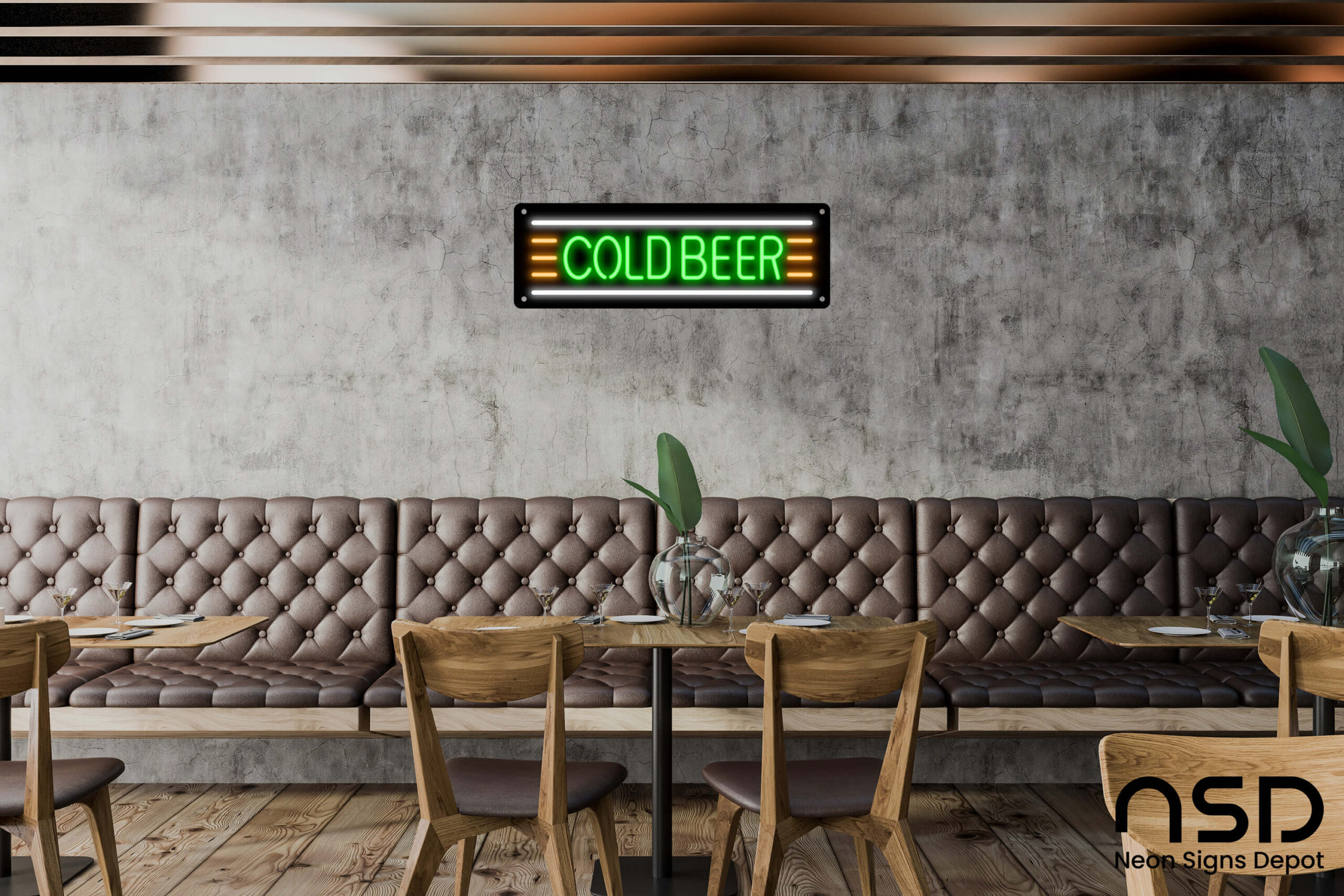 Cold Beer neon sign