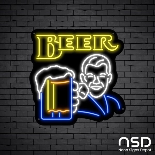 Man Holding Beer Glass_Black Brick_Mockup_Black Man Holding Beer Glass_Black Brick_Mockup_Black