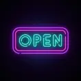 2OL Orizontal open sign