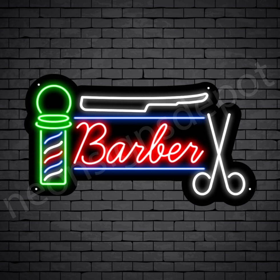 Barber Neon Sign 2ol Barbershop Neon Signs Depot