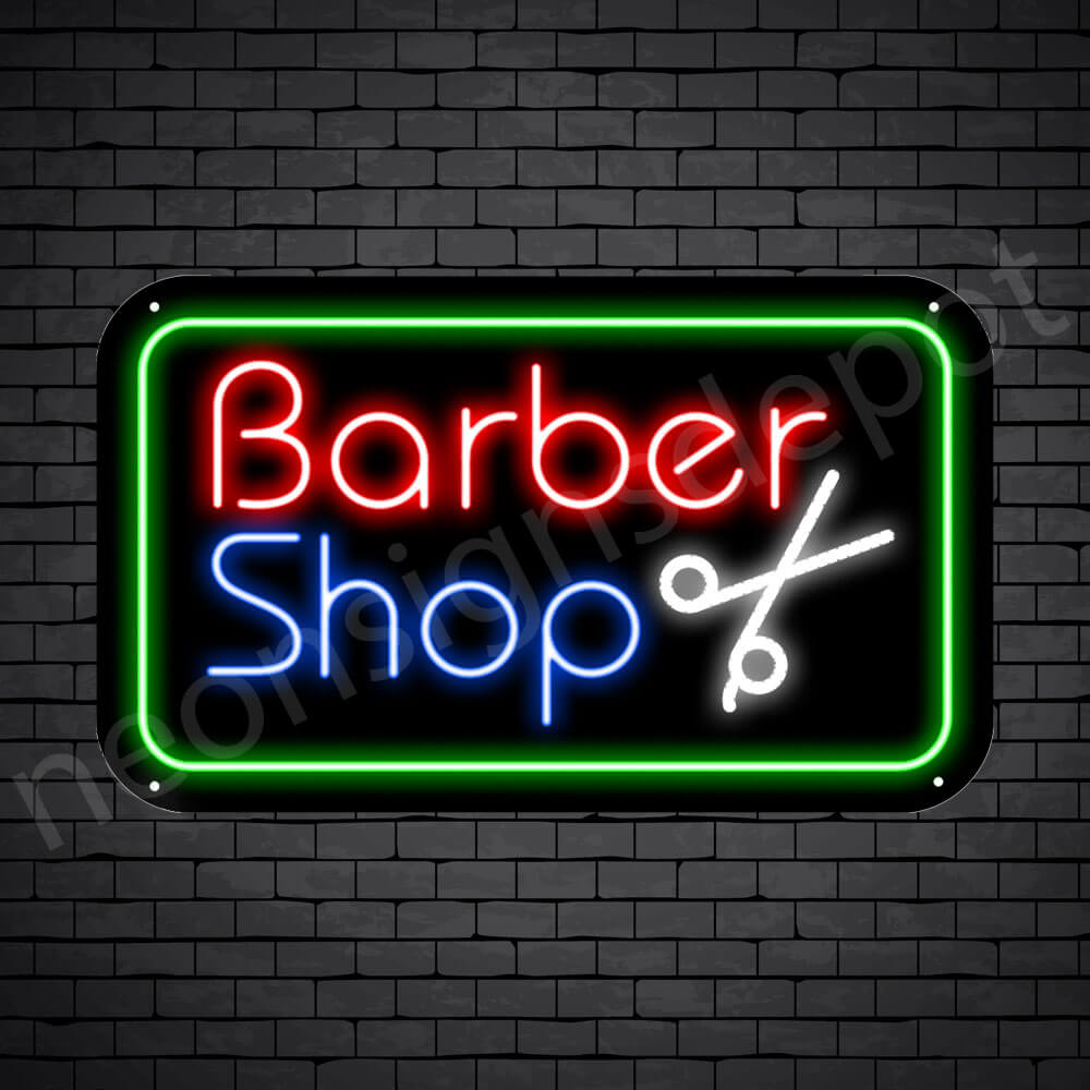 Barber Neon Sign Barbershop Cut Neon Signs Depot