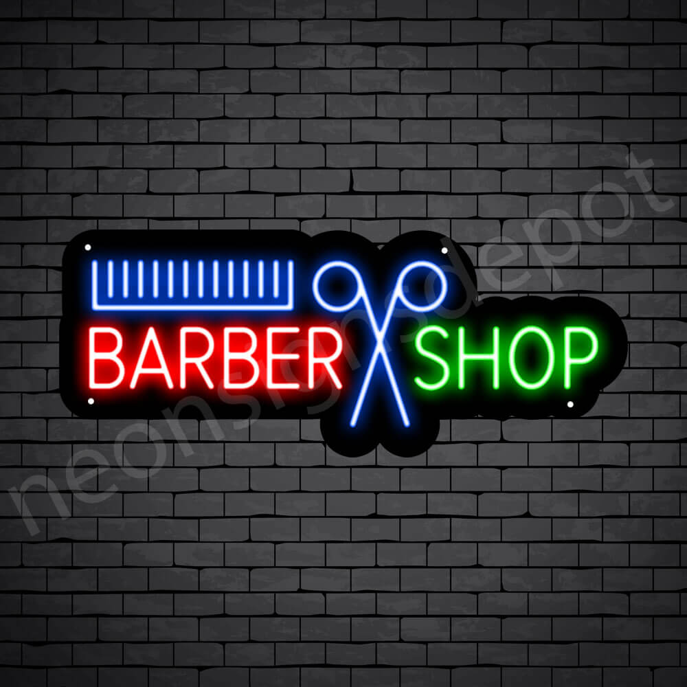 Barber Neon Sign Barber Cut Shop Neon Signs Depot