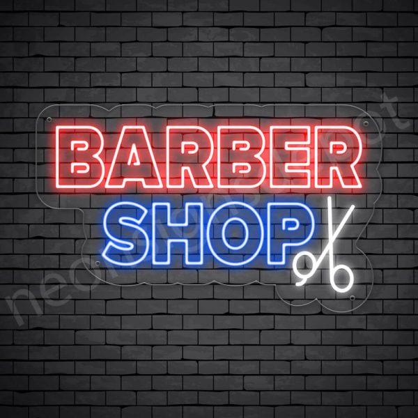 Barber Neon Sign 2OL Barbershop - Neon Signs Depot