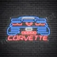 C7 Corvette Neon Bar Sign - Transparent