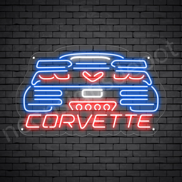 C7-Corvette-Neon-Bar-Sign--WS C7 Corvette Neon Bar Sign - Transparent