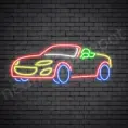 Car Neon Sign Auto Car Transparent 24x11