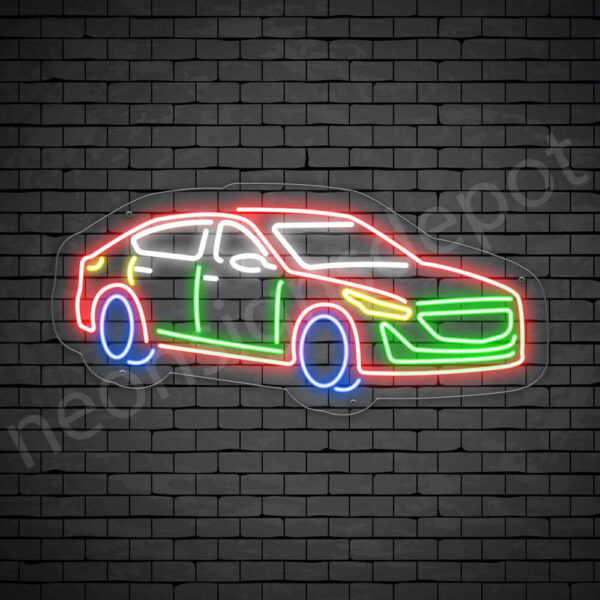 CAR-SIGNS-Cadillac-CT5-14x30-WS-C Car Neon Sign Cadillac CT5 Transparent - 30x14