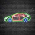 Car Neon Sign Toyota Corolla Transparent - 24x10