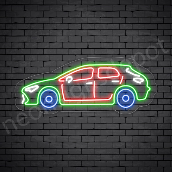 CAR-SIGNS-Toyota-Corolla-12x30-WS-C Car Neon Sign Toyota Corolla Transparent - 24x10