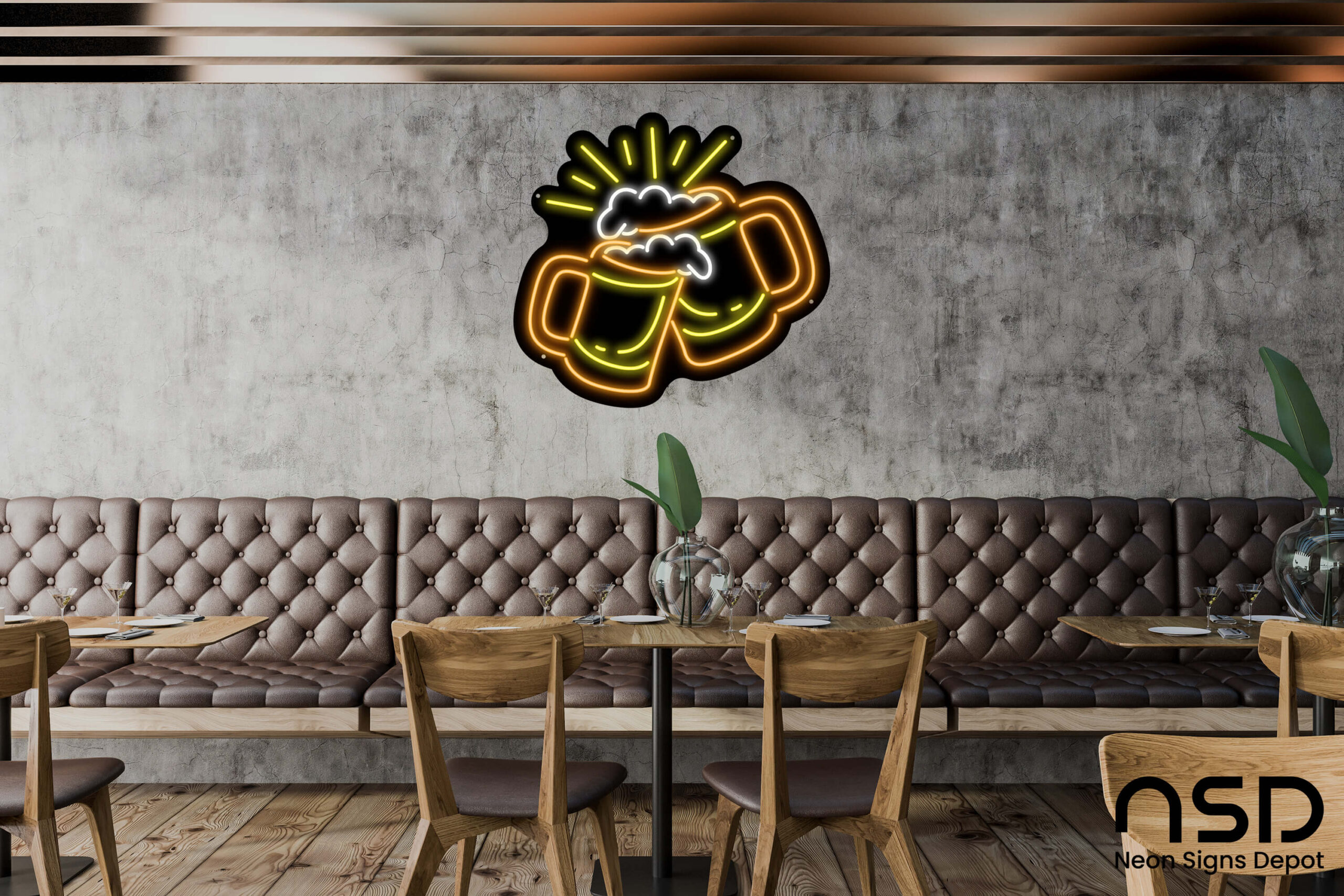 Cheers Beers neon sign