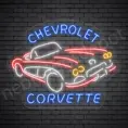 Chevy Corvette Sign - Transparent
