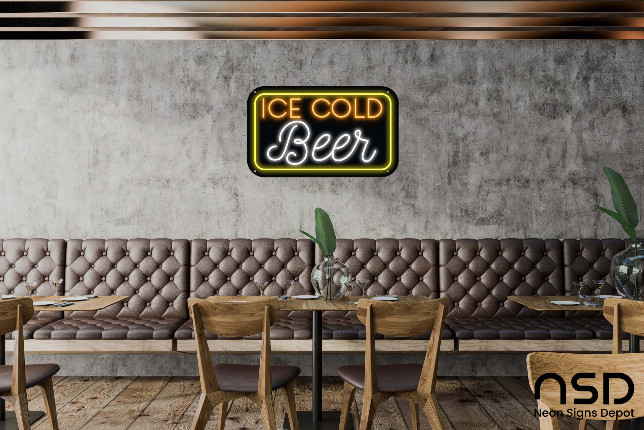 Ice Cold Beer neon sign