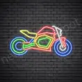 Motor Neon Sign Motor Bike Transparent -24x13