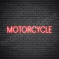 Motorcycle Neon Sign Motor Cycle Transparent - 24x6