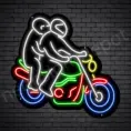 Motorcycle Neon Sign Double Rider