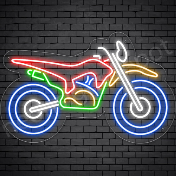 MOTORCYCLE-NEON-SIGN--bake-19x30-WS-C Motorcycle Neon Sign Bike Transparent - 24x15