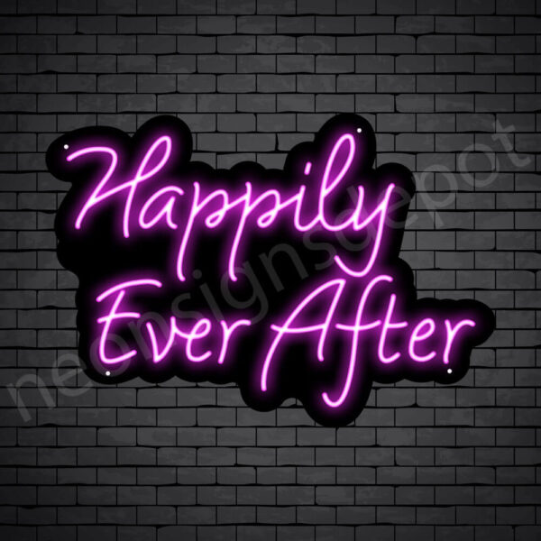 PHRASES NEON SIGN-HAPPILY-EVER-AFTER-21x30-PINK-WS-B Phrases Neon Sign I Got You Baby
