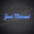 Phrases Neon Sign Just Married