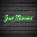 Phrases Neon Sign Just Married