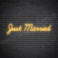 Phrases Neon Sign Just Married