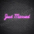 Phrases Neon Sign Just Married