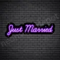 Phrases Neon Sign Just Married