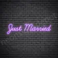 Phrases Neon Sign Just Married