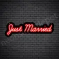 Phrases Neon Sign Just Married
