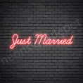 Phrases Neon Sign Just Married