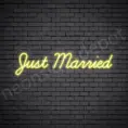 Phrases Neon Sign Just Married