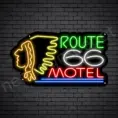 Route 66 Motel Neon Sign