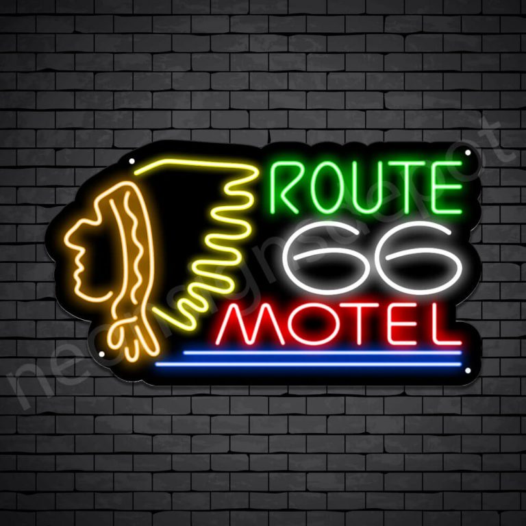 Route 66 Motel Neon Sign neon sign