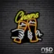 Sign Cheers_Black Brick_Mockup_Black