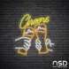 Sign Cheers_Black Brick_Mockup_Transparent