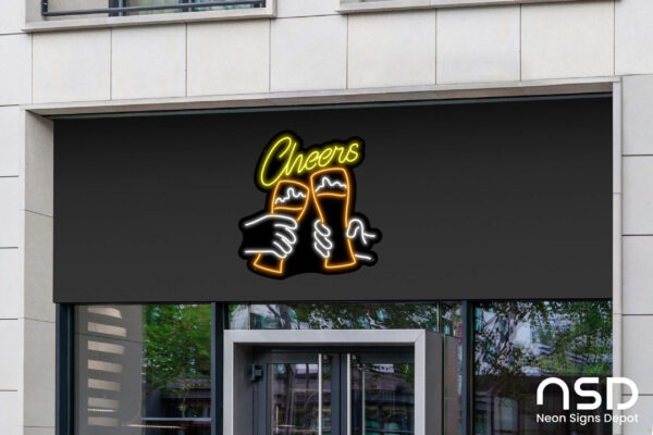 Sign Cheers_Black_Mockup_Template02 Sign Cheers_Black_Mockup_Template02