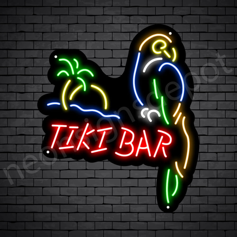 Tiki Bar Neon Sign Tiki bar animated led sign - IDSTYLEapp