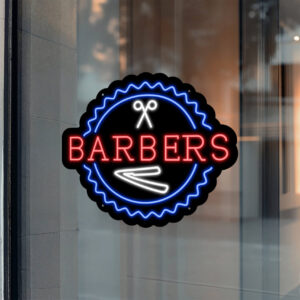 Barber Neon Sign Open Barbers
