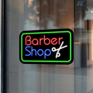Barber Neon Sign Barbershop Cut