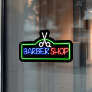 Barber Neon Sign Barbershop Cuts
