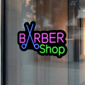 Barber Neon Sign Barbershop Cutter