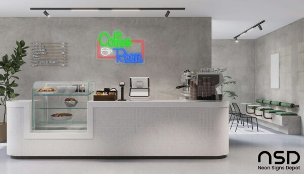 Coffee Neon Sign Coffee Room_Transparent_Mockup_Template01 Coffee Neon Sign Coffee Room_Transparent_Mockup_Template01