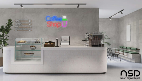 Coffee Neon Sign Coffee Shop_Transparent_Mockup_Template01 Coffee Neon Sign Coffee Shop_Transparent_Mockup_Template01