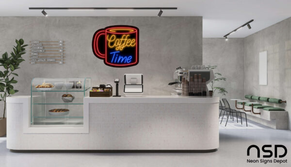 Coffee Neon Sign Coffee Time Mug_Black_Mockup_Template01 Coffee Neon Sign Coffee Time Mug_Black_Mockup_Template01