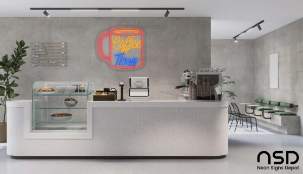 Coffee Neon Sign Coffee Time Mug_Transparent_Mockup_Template01 Coffee Neon Sign Coffee Time Mug_Transparent_Mockup_Template01