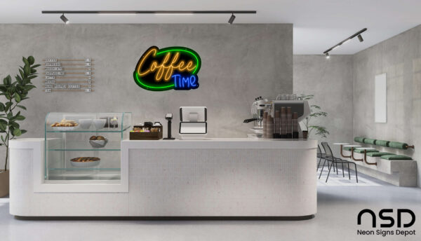 Coffee Neon Sign Coffee Time_Black_Mockup_Template01 Coffee Neon Sign Coffee Time_Black_Mockup_Template01