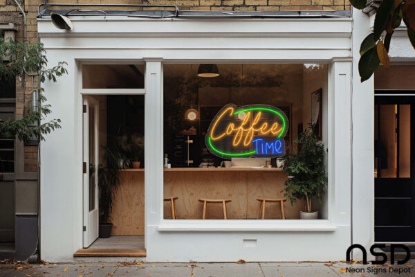 Coffee Neon Sign Coffee Time_Transparent_Mockup_Template02 Coffee Neon Sign Coffee Time_Transparent_Mockup_Template02