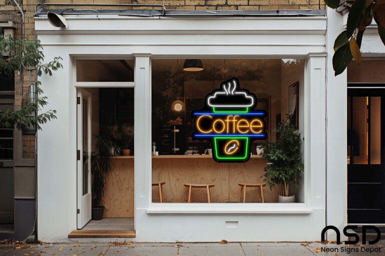 Coffee Neon Sign Cup Coffee neon sign