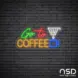 Coffee Neon Sign Go To Coffee_Black Brick_Mockup_Transparent
